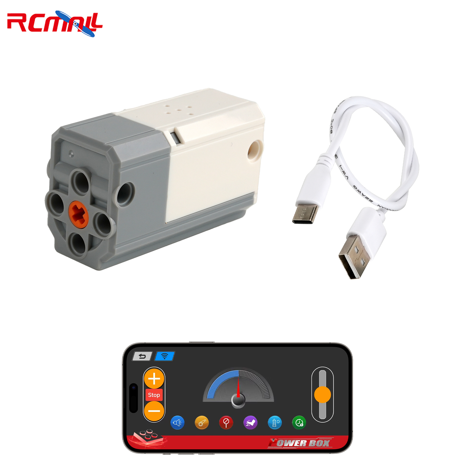 Power Tools Lego - Мощные функции, детали M, двигатель с