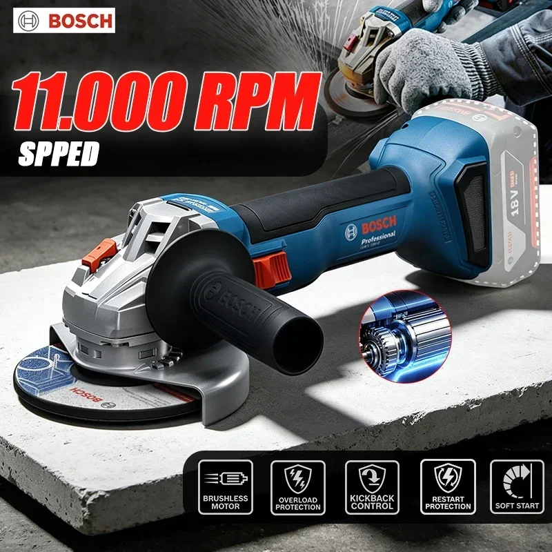 Power Tools Professional - Бесщеточная угловая шлифмашина BOSCH GWS 18V-8,