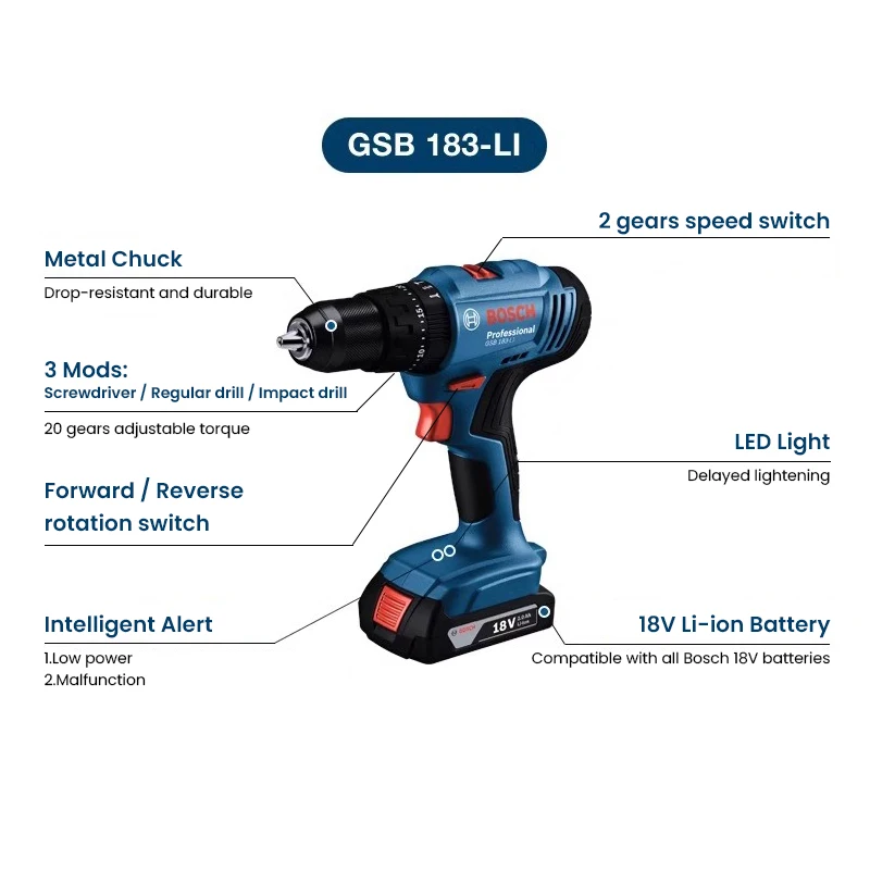 Бош GSB183-LI Электрическая др – обзор и цена Power Tools Wood