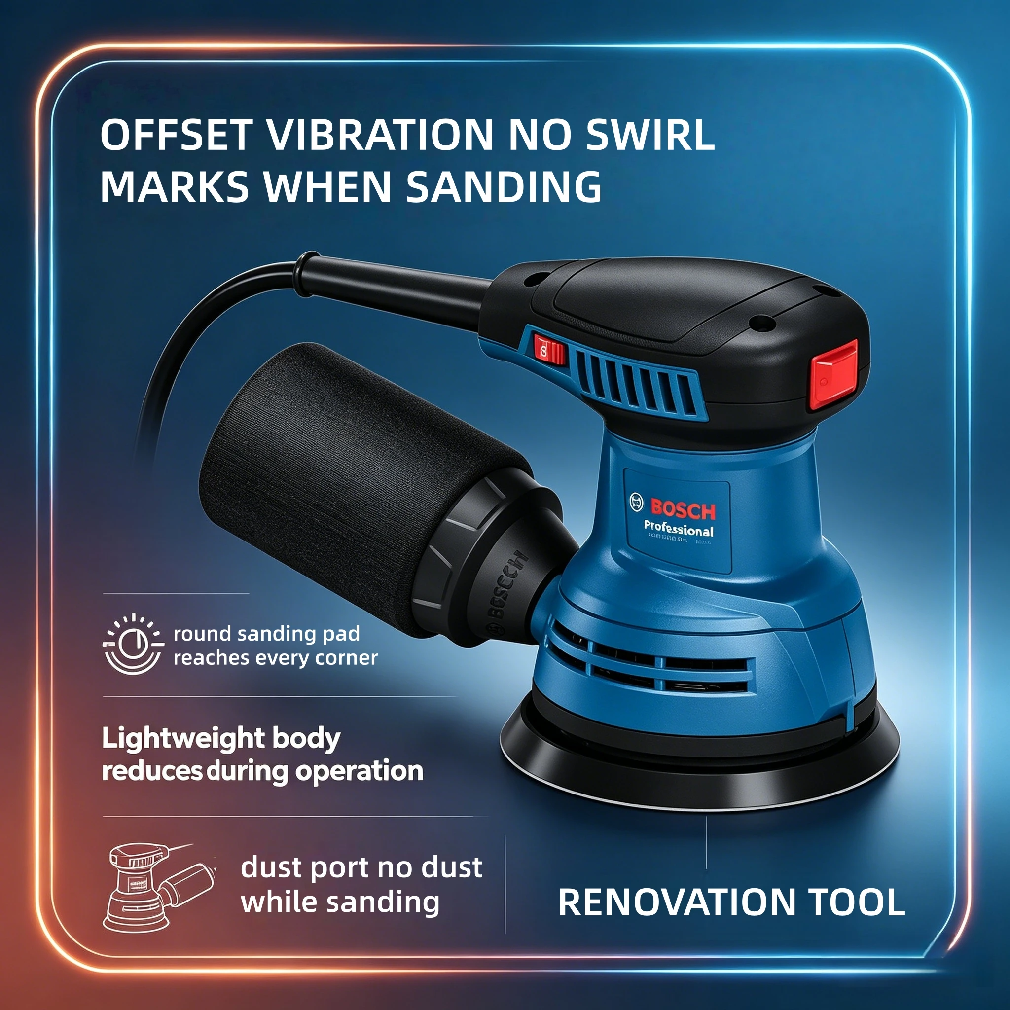 Bosch GEX125, 280 Вт, мощная о – обзор и цена Power Tools Wood