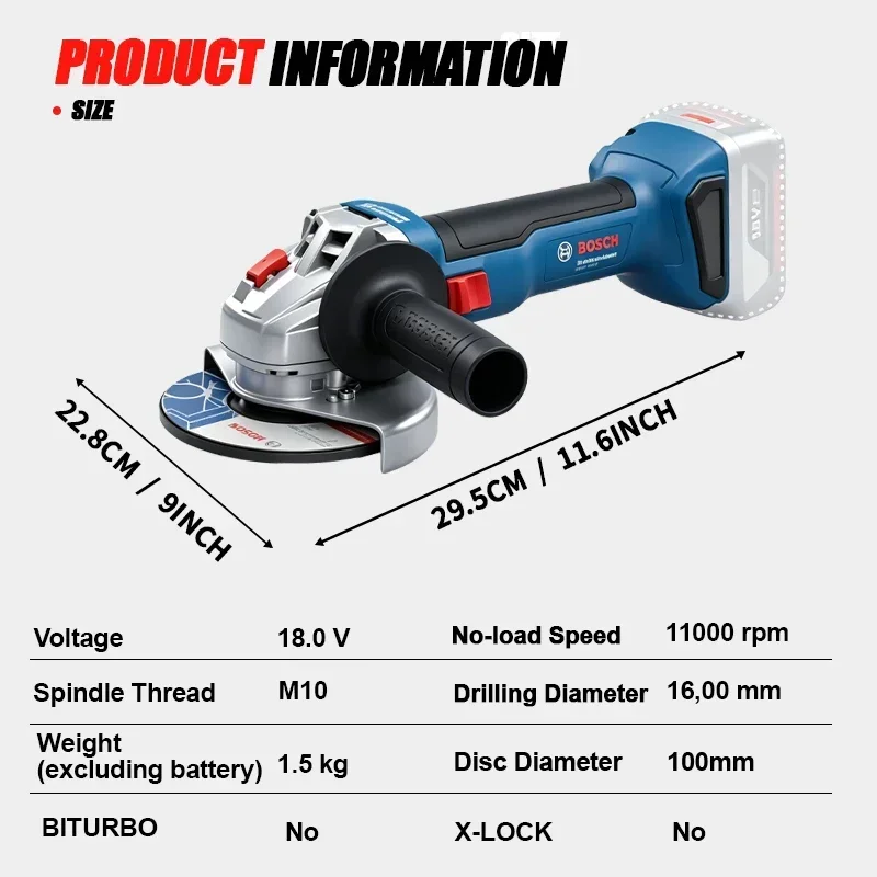 Бесщеточная угловая шлифмашина – обзор и цена Power Tools Professional