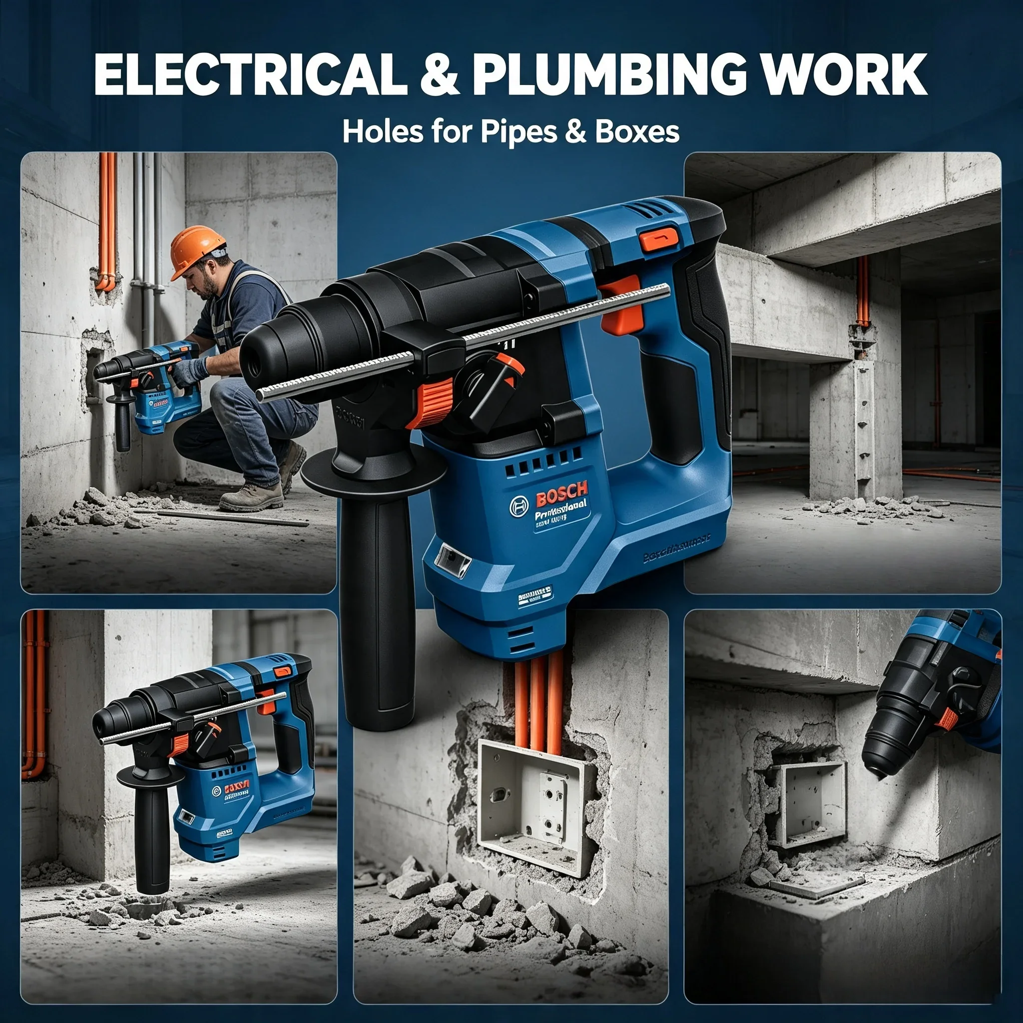 Беспроводной перфоратор Bosch  – обзор и цена Power Tools Professional