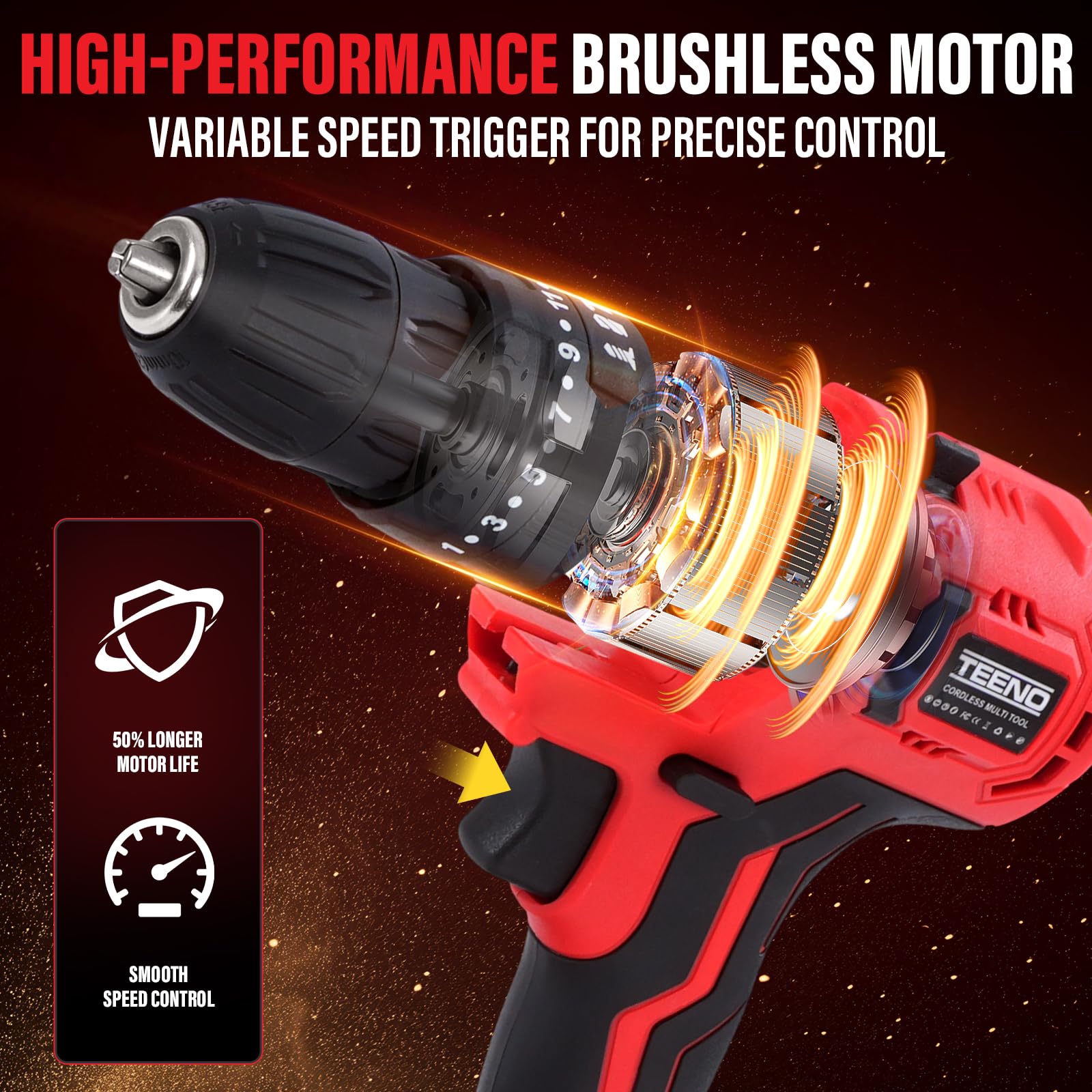 Набор бесщеточных электроинстр – обзор и цена Power Tools Sander